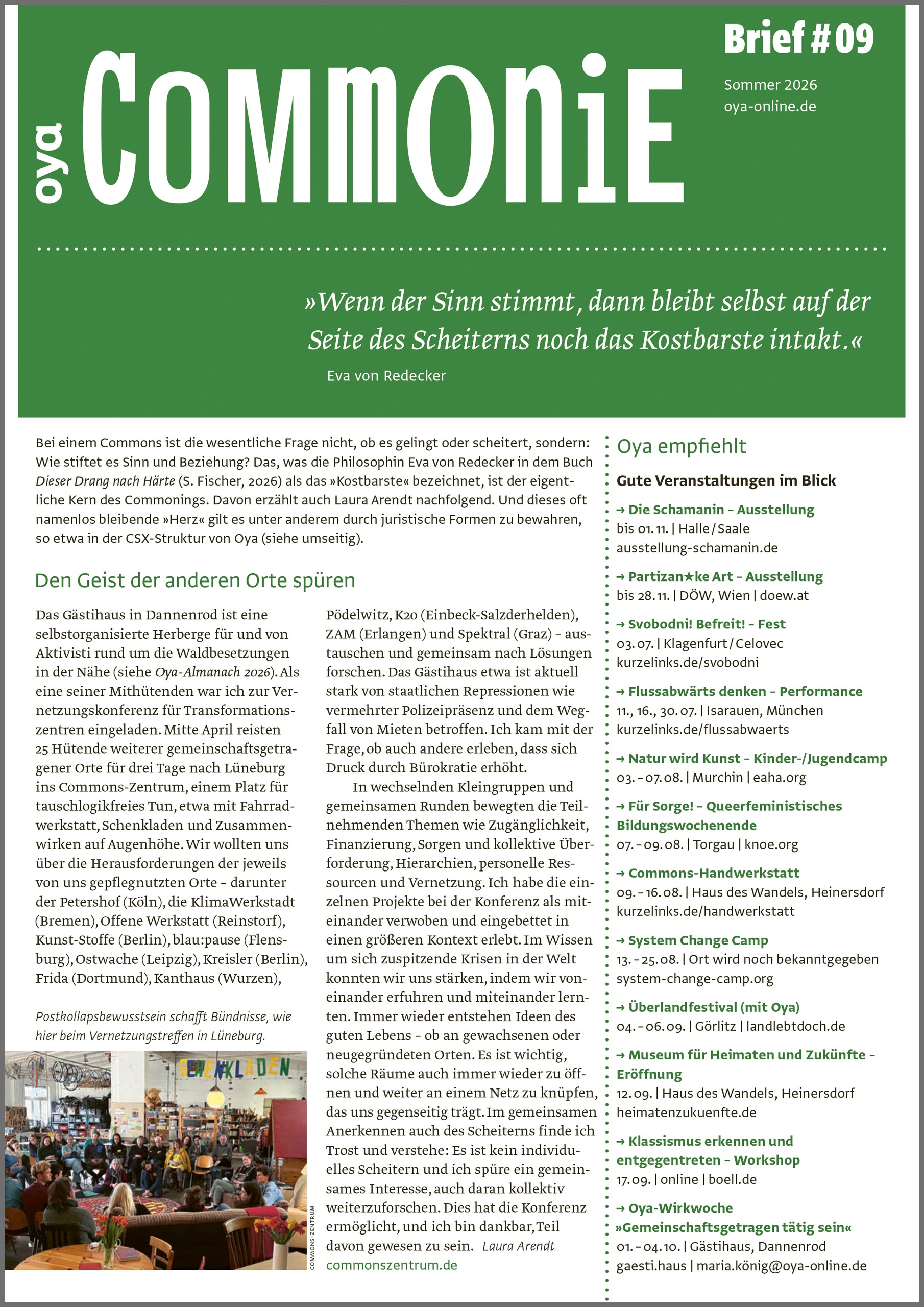 Commoniebrief #9