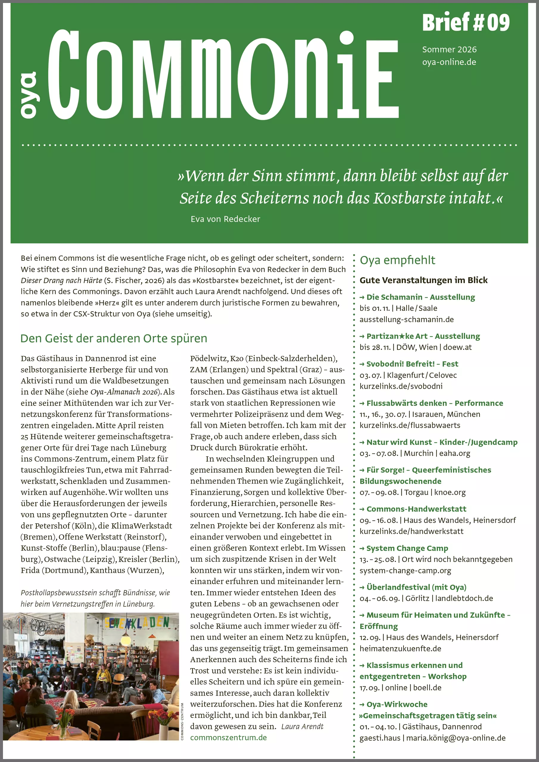 Commoniebrief #9