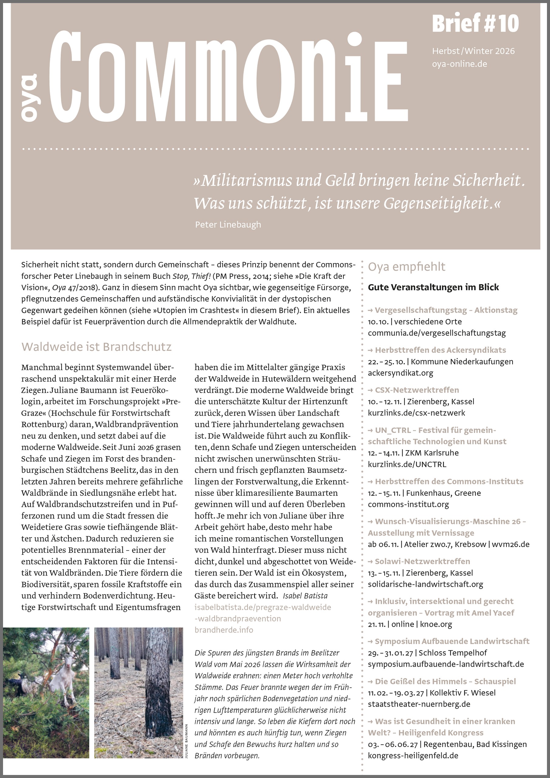 Commoniebrief #10